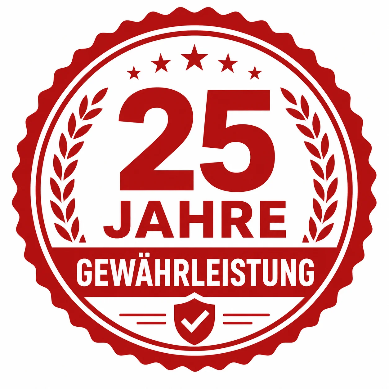 25 Jahre Gewährleistung